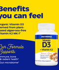 Enzymedica Organic Vitamin D3 +K2, 60 Count