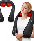 Magicmakers Neck Massager For Pain Relief Deep Tissue With Heat - Shiatsu Back And Shoulder Massage Mothers Day s For Mom Wife Women Her Dad Men Him Christmas Fathers Day Plug-In Use For Home Office Car