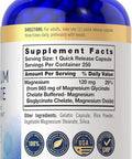 Carlyle Magnesium Glycinate | 665 mg | 250 Capsules | Non-GMO and Gluten Formula | Essential Buffered Mineral Supplement