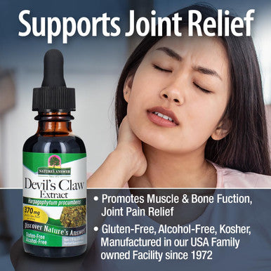 Nature'S Answer Devil's Claw Root Alcohol Extract 1 Fluid Ounce | Supports Joint Function | Promotes Muscle and Bone Function