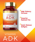 Carlyle Vitamin Adk | 150 Softgels | Non-Gmo, Gluten Free Dietary Supplement