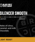 Black Rifle Coffee Company Silencer Smooth Light Roast Whole Coffee Beans 12 Oz Bag