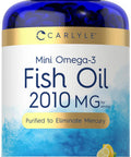 Carlyle Mini Fish Oil Softgels | 2010 Mg | 200 Omega-3 Pearls | Non-Gmo & Gluten Free Supplement