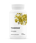 Thorne - Vitamin D-10000 - Vitamin D3 Supplement - Supports Healthy Bones Teeth & Muscles Plus Cardiovascular & Immune Function - Third-Party Certified - Gluten Dairy & Soy-Free 60 Capsules