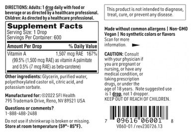 Klaire Labs- Micellized Vitamin A 1 oz