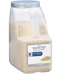 McCormick Culinary Whole Sesame Seeds, 5 lb - One Bulk 5 Pound Container of Whole Sesame Seeds Perfect for Stir-Fries, Sushi, Noodle Dishes, and Coatings for Meat and Fish