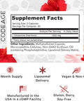 Codeage Liposomal L-Glutamine Capsule Supplement - 1000 mg L-Glutamine per Serving - 3-Month Supply - Liposomal Delivery Vegan Glutamine Pills Non-GMO Gluten- Amino Acid - 180 Capsules