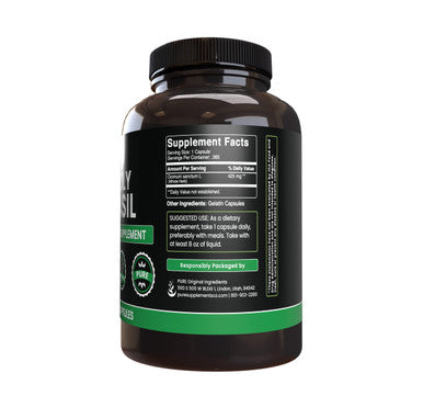 PURE ORIGINAL INGREDIENTS Holy Basil (365 Capsules) No Magnesium Or Rice Fillers, Always Pure, Lab Verified