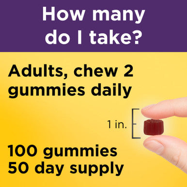 Nature Made Elderberry With Vitamin C And Zinc Dietary Supplement For Immune Support 100 Gummies 50 Day Supply