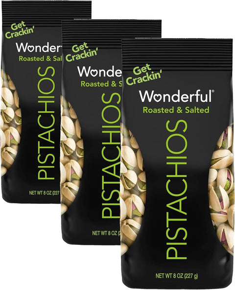 Wonderful Pistachios In Shell, Roasted & Salted Nuts, 48 Ounce Resealable Bag, Protein Snacks, Bulk Snacks, Healthy Snacks for Adults