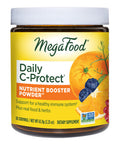 MegaFood Daily C-Protect Nutrient Booster Powder - Immune Support - Vitamin C Powder - Drink Mix With Vitamin C Real Food & Herbs - Vegan Non-Gmo Without 9 Food Allergens - 2.25 Oz (30 Servings)