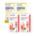 Teazen 3 Flavors 40 Sticks Variety Pack Grapefruit Drink Mix (20 Sticks) and Kombucha Lemon Citron Flavor (20 Sticks)