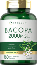 Carlyle Bacopa Monnieri Capsules | 180 Capsules | Gluten Supplement
