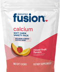 Bariatric Fusion Bariatric Calcium Supplement Chews Calcium Citrate with Vitamin D3 Bariatric Vitamin Sugar Free Chewable 500mg Lemon 60 Count