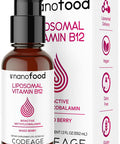 Codeage Liquid Vitamin B12 Methylcobalamin Supplement, 2-Month Supply, Bioavailable Methyl B12, Vegan Non-GMO, 2 fl oz