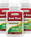 Best Naturals Beet Root Powder 500 mg 180 Capsules (180 Count (Pack of 3))
