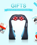 Mo Cuishle Shiatsu Neck And Shoulder Massager With Heat Deep Kneading Massage For Relaxation Ideal For Christmas, Mother'S Day, Father'S Day, And Valentine'S Day Gifts For Men, Women, Mom And Dad