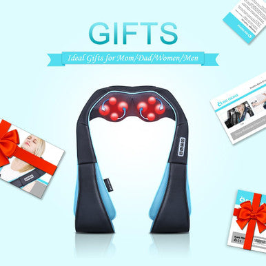 Mo Cuishle Shiatsu Neck And Shoulder Massager With Heat Deep Kneading Massage For Relaxation Ideal For Christmas, Mother'S Day, Father'S Day, And Valentine'S Day Gifts For Men, Women, Mom And Dad