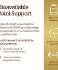 Solgar Triple Strength Glucosamine Chondroitin Msm 60 Tablets - Promotes Healthy Joints Supports Comfortable Movement - Shellfish Free - Gluten Free Dairy Free - 30 Servings