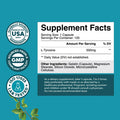 Natures Craft Form L Tyrosine 500mg Capsules - High Strength L-Tyrosine Supplement for Mental Energy and Focus Support - Amino Acid Nootropic Supplement for Mood Focus Attention and Cognitive Performance