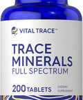 Carlyle Trace Minerals | 200 Tablets | Full Spectrum Supplement | Non-GMO & Gluten Complex | by Vital Trace