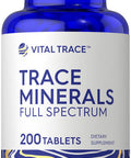 Trace Minerals | 200 Tablets | Full Spectrum Supplement | Non-Gmo & Gluten Free Complex | By Vital Trace