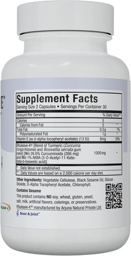 Maxi Health Maxi Relieve Joint Support Supplement with Turmeric and Boswellia Serrata - Quick-Acting Support After Exercise - Vegetarian Non-GMO Kosher Bone & Joint Health Supplement for Men & Women 60 Capsules