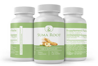 PURE ORIGINAL INGREDIENTS Suma Root, (100 Capsules) Always Pure, No Additives Or Fillers, Lab Verified