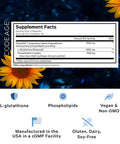 Codeage Liposomal Glutathione 1000 mg, GlutaONE Antioxidant Phospholipid Complex, L-Glutathione Reduced Capsules Supplement, Non-GMO Sunflower Oil & Lecithin Essential Phospholipids, Vegan, 60 ct