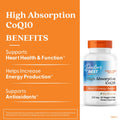 Doctor'S Best High Absorption Coq10 200Mg With Bioperine Supplement - Coenzyme Q10 Softgels For Heart Health & Antioxidant Support Coq10 200 Mg For Women & Men Non Gmo 60 Veg Softgels