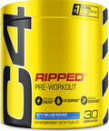 C4 Ripped Pre Workout Powder ICY Blue Razz | Creatine Free + Sugar Free Preworkout Energy Supplement for Men & Women | 150mg Caffeine + Beta Alanine + Weight Loss | 30 Servings