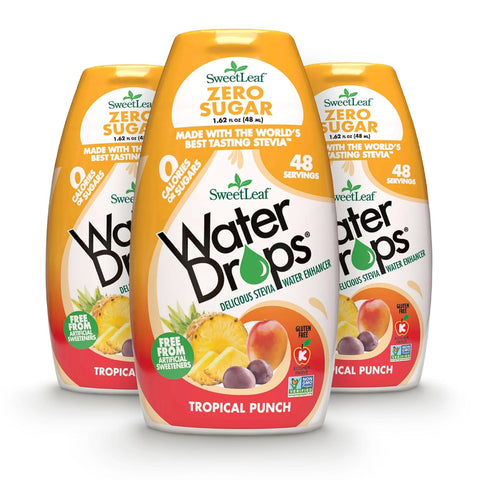 SweetLeaf Water Flavoring Drops - Stevia Water Enhancer, Sugar Free, Zero Calorie Water Additive for Flavor, Contains Monk Fruit Extract, Gluten Free, Keto Friendly - 1.62 Fl Oz (Variety Pack of 3)