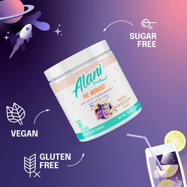 Alani Nu Pre Workout Powder GLAXAY Lemonade, Amino Energy Boost, Endurance Supplement, Sugar Free, 200mg Caffeine, L-Theanine, Beta-Alanine, L-Citrulline, 30 Servings - 10.19 Ounce