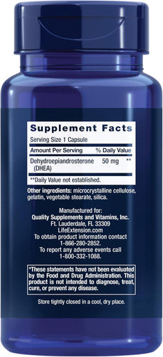 Life Extension DHEA 50 mg - 60 Capsules