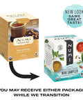 Numi Organic Tea Mini Sampler Variety Pack 8 Count Box Assorted Black Tea Green Tea White Tea Herbal Tea Bags
