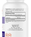 Bestvite L-Glutamine 500mg per Capsule (240 Capsules) - No Dicalcium Phosphate - No Stearates - Non GMO - Gluten - Gut Health Support