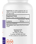 L-Glutamine 500mg per Capsule (240 Capsules) - No Dicalcium Phosphate - No Stearates - Non GMO - Gluten Free