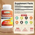 Best Naturals Bromelain 500mg 120 Tablets (120 Count (Pack of 2))