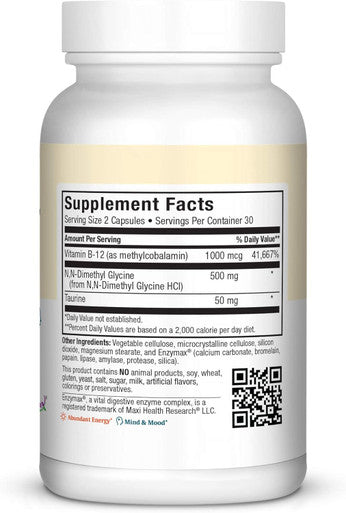 Maxi Health Maxi Methyl Dmg Plus 60 Capsules