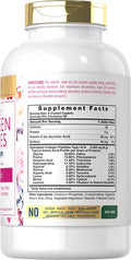 Multi Collagen Pills 6000mg | 400 Capsules | Collagen Peptides with Vitamin C | Type 1 and 3 | Non-GMO, Gluten Free, Grass Fed | Carlyle