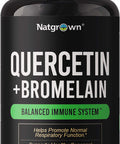 Natgrown Quercetin With Bromelain Supplement Complex - 120 Capsules