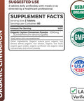 USDA Organic Ceylon Cinnamon 120 Tablets 1000mg per Serving Cinnamon Bark Supplement for Natural Support No Powder Capsules or Pills