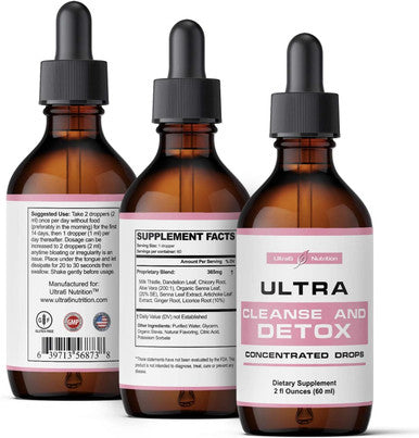 Liver Cleanse Detox & Repair Drops with Milk Thistle Extract, Dandelion Root Extract & Artichoke Extract. A Liver Support & Liver Health Formula. A Colon Cleanser and Liver Detox Supplement