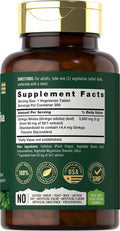 Carlyle Ginkgo Biloba | 3000mg Per Serving | 200 Tablets Extra Strength | Vegetarian | Non-GMO & Gluten Supplement | Tahoe Nutritionals