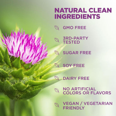 Milk Thistle & Dandelion Root Liver Cleanse Detox & Repair - 1000Mg Herbal Liver Support Supplement With Silymarin Marianum - Advanced Liver Health Support Formula For Detox & Repair - 60 Capsules