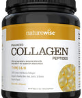 NatureWise Enhanced Collagen Peptides Magnesium Powder Bundle for Healthy Hair Skin Nails Joints Muscle Function Bone Density Sleep Support