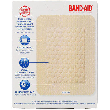 J&J Adhesive Pad Lrg Size 10S Band-Aid Large Comfort-Flex Adhesive Pads