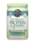 Garden of Life Raw Organic Protein & Greens Lightly Sweet Vegan Protein Powder For Women And Men Plant And Pea Protein Greens Probiotics Gluten Free Low Carb Shake Made Without Dairy 20 Servings
