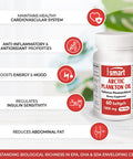 Supersmart Arctic Plankton Oil 1000 mg Per Day Krill Oil zooplankton with Omega3 Fatty Acids EPA DHA SDA Support a Healthy Cardiovascular System NonGMO Gluten Free 60 Softgels