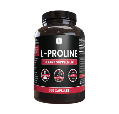 PURE ORIGINAL INGREDIENTS L-Proline And L-Lysine Hcl Bundle, 365 Capsules Each, No Magnesium Or Rice Fillers, Always Pure